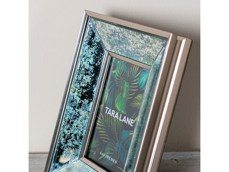 Artic Leaf Mirrired Photo Frame 4X6