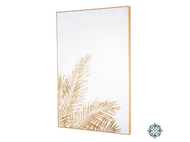Tara Lane Mirror Art Fern Silhouette Gold