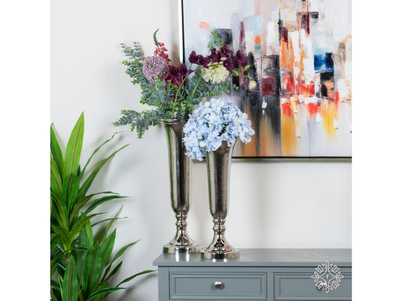 Alani Vase Chrome 49Cm