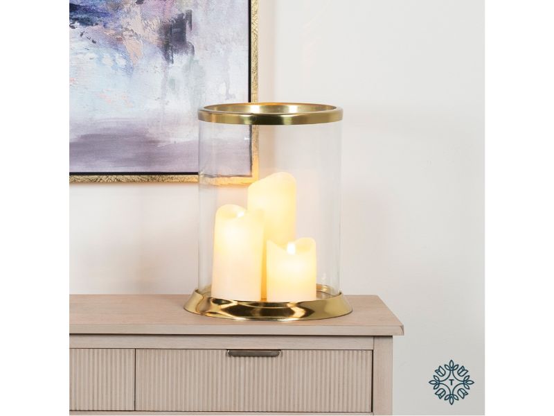 Tara Lane Alani Hurricane Centerpiece Gold 32cm