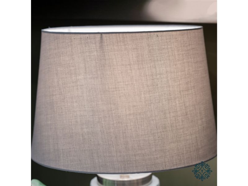 Tara Lane Lacey Table Lamp Grey/Silver 59cm