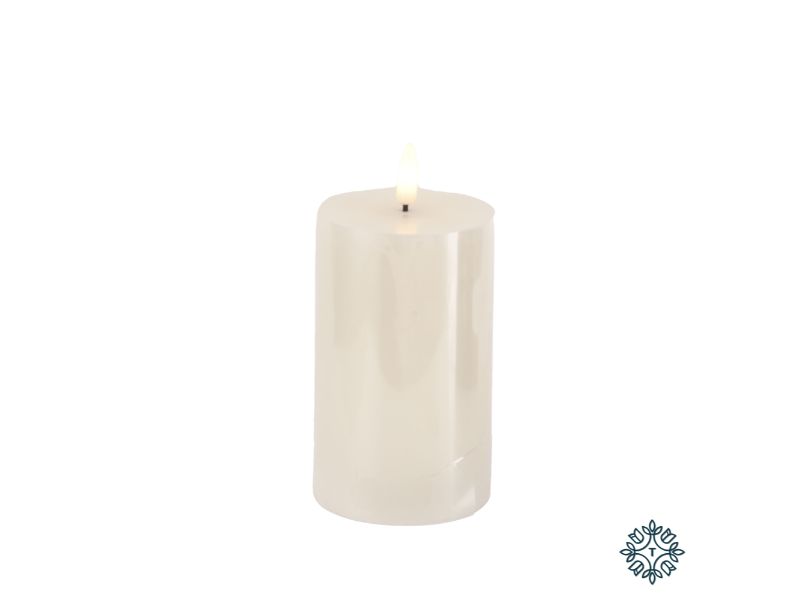 3D Flame Led Candle W/6Hr Timer Ivory 13Cm