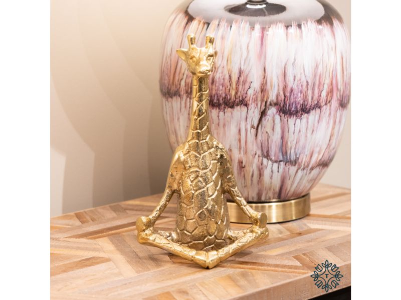 Safari Giraffe Sitting Gold
