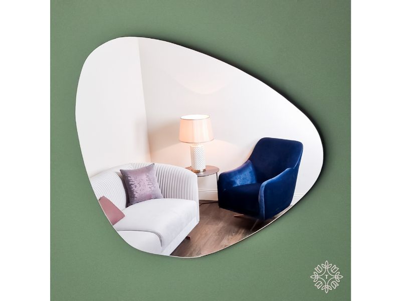 Frameless Cobble Mirror 109 X 94cm