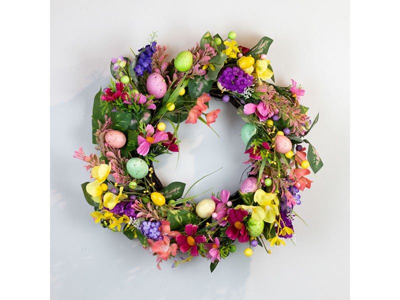 Easter Wreath with Eggs 50cm