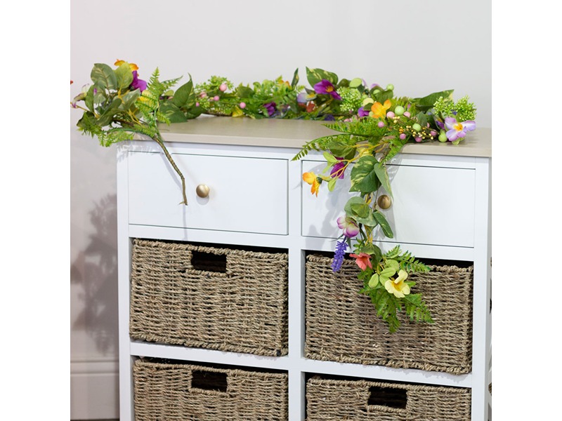 Easter Floral Garland with Eggs 150cm