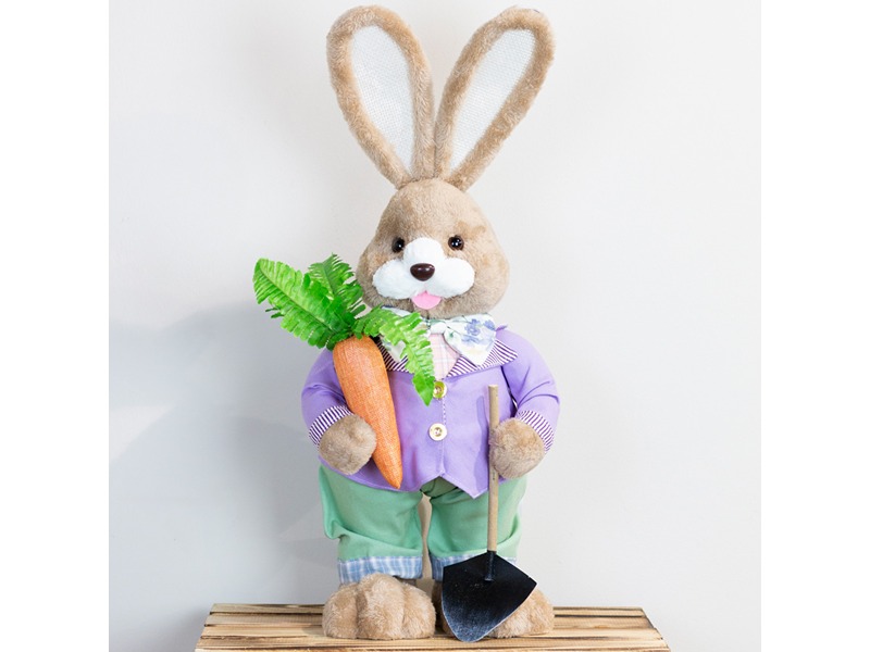 Easter Bunny with Carrot Boy 65cm