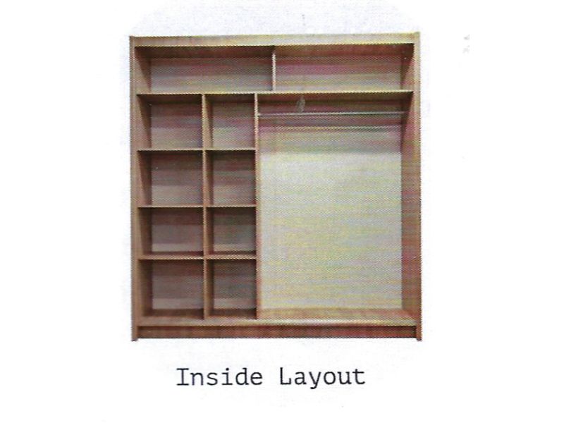 Toronto 2.03M Mirrored Sliding Wardrobe