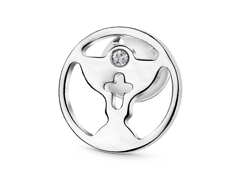 Newbridge First Communion Pin With Clear Stone