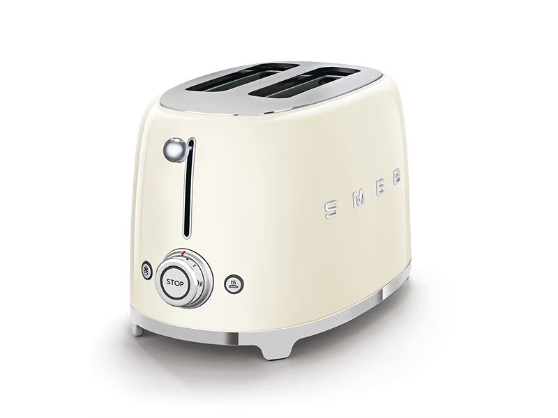 Smeg 50's Style Toaster Cream 2 Slice