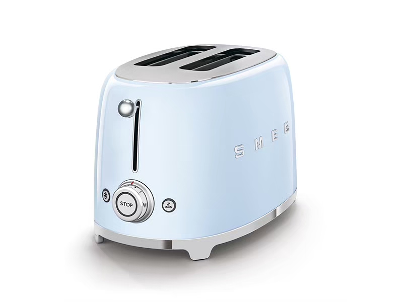 Smeg 50's Style Toaster Pastel Blue 2 Slice