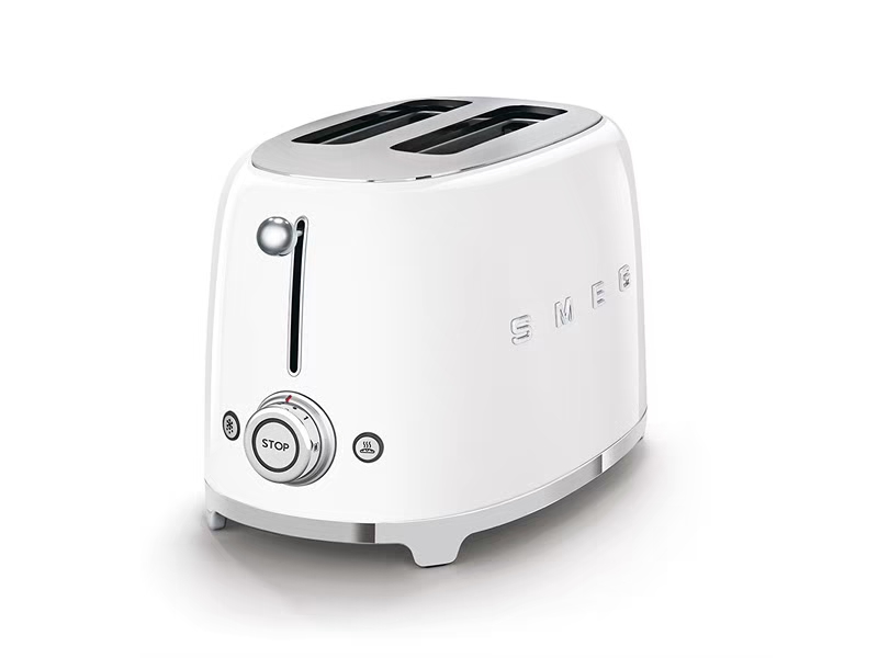Smeg 50's Style Toaster White 2 Slice