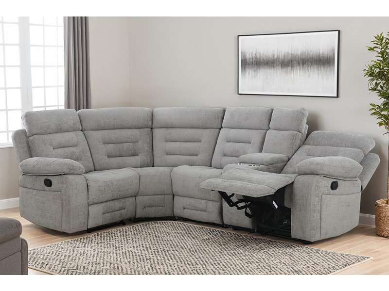 Wilbur Corner Group Manual Recliner - Grey