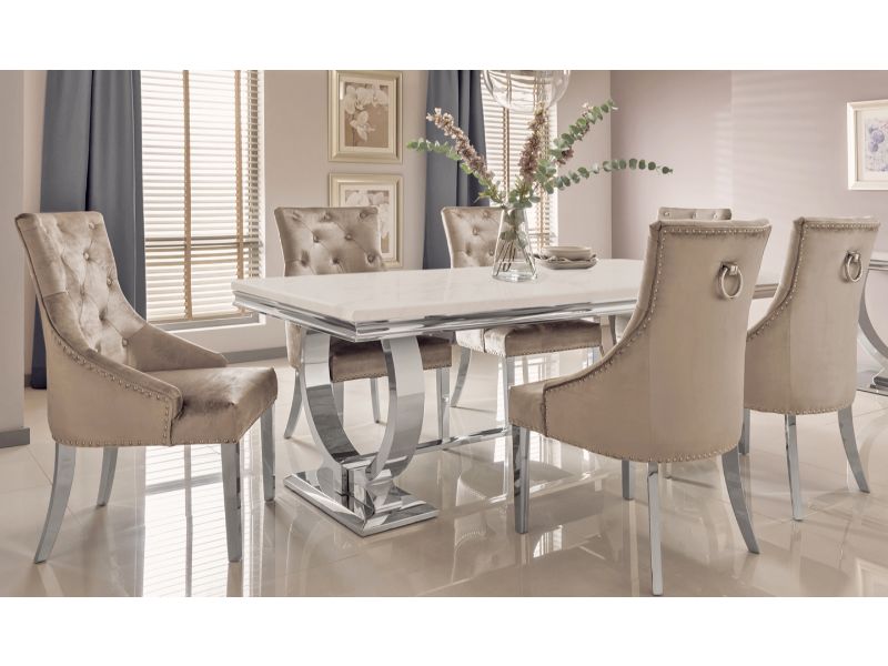 Arianna 1.8M Dining Table + 6 Belvedere Chairs