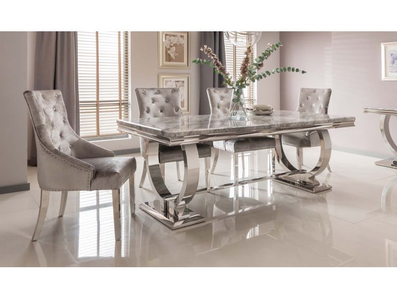 Arianna 2M Dining Table + 6 Belvedere Chairs