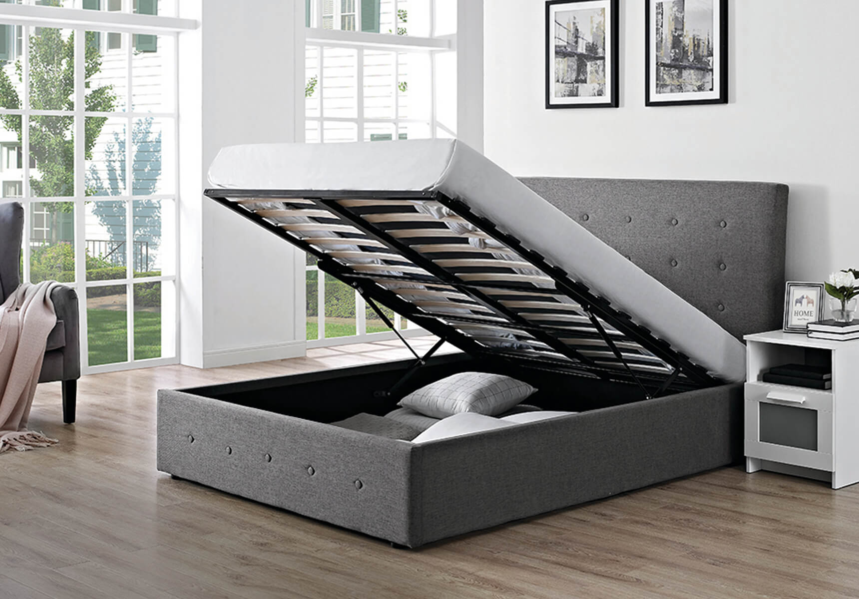 Chanel Gas Lift Bed 