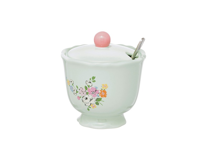 Cath Kidston Flh Sugar Bowl & Spoon Set