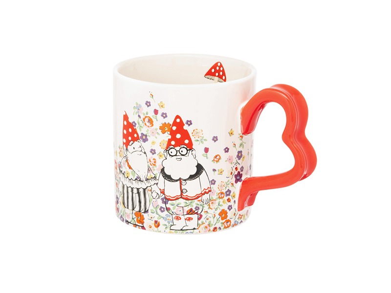 Cath Kidston Gnomes Heart Handle Mug