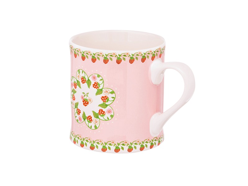 Cath Kidston Strawberry Border Pink Mollie Mug