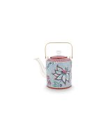 Giftset Teapot Oriental Flower Festival Blue 1Ltr