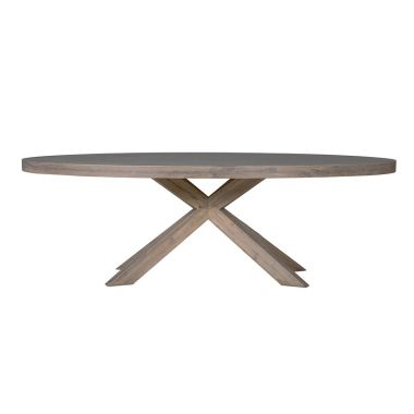 Falun Dining Table Oval 2350 - Smoked Oak