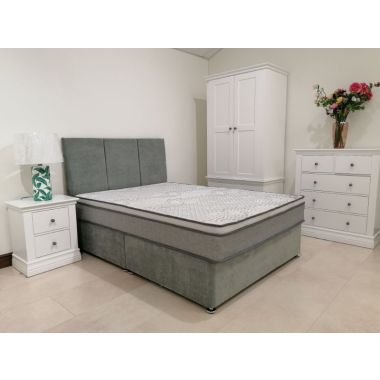 Resteze Divan Set - Mattress, Base + Headboard