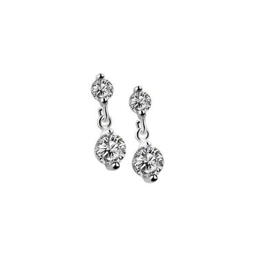 Newbridge Jc2650 Drop Earrings Clear Stone