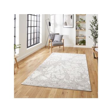 Apollo 2677 Grey and Ivory Abstract Rug