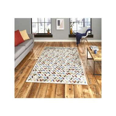 16th Avenue Chevron Pattern Multi-Coloured Rug