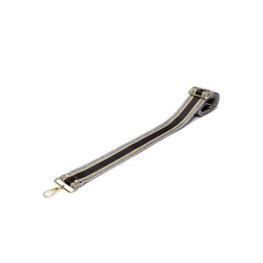 Elie Beaumont  Strap Black And Gold Metallic