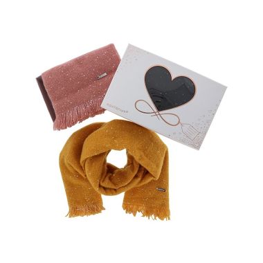 Diamante Sparkle Boxed Scarf Dark Grey