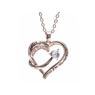 Newgrange Living Rose Gold Heart With Arrow Diamon