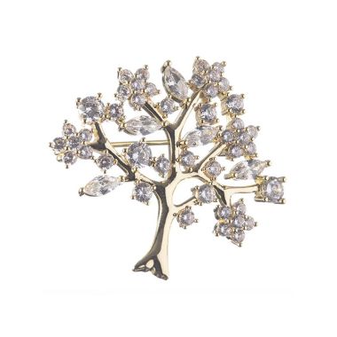 Newgrange Living Gold Tree Of Life Brooch