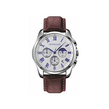 Newgrange Living Mens Watch - Brown Strap & White