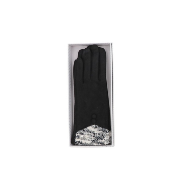Colour Contrast Boxed Gloves Navy