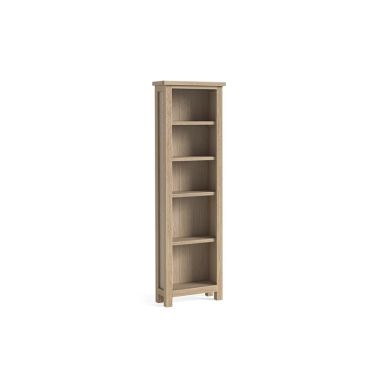 Modern Country Oak Slim Bookcase_Kd
