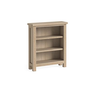 Modern Country Oak Low Bookcase_Kd