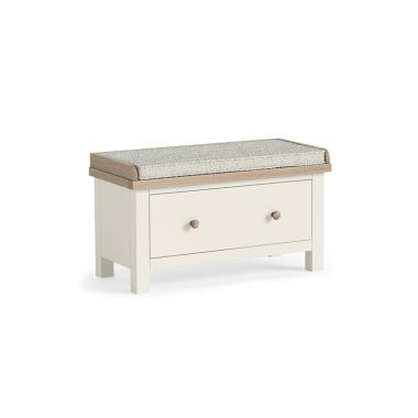 Modern Country Oak - Coconut Hallway Bench With Dr