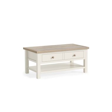 Modern Country Oak - Coconut Coffee Table With She