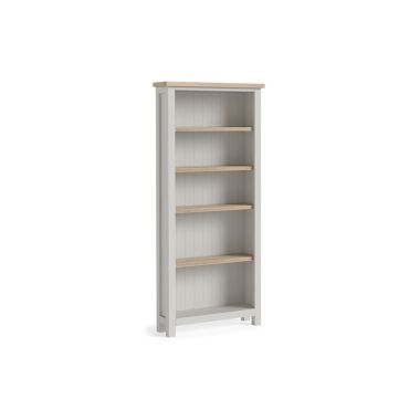 Modern Country Oak - Grey Large Bookcase_Kd
