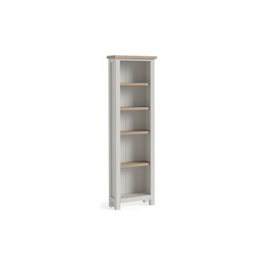 Modern Country Oak - Grey Slim Bookcase_Kd