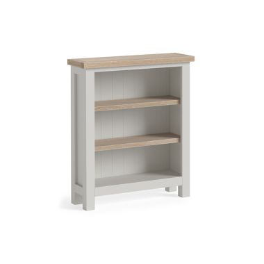 Modern Country Oak - Grey Low Bookcase_Kd