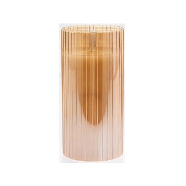 Led Flicker Candle Amber Large