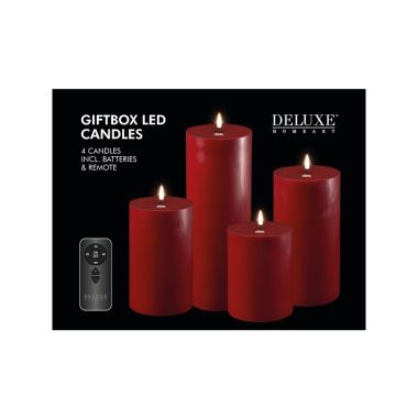 Bordeaux Giftbox Led Candle