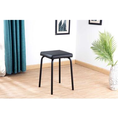Capri Stacking Stool - Black