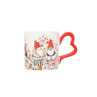 Cath Kidston Gnomes Heart Handle Mug