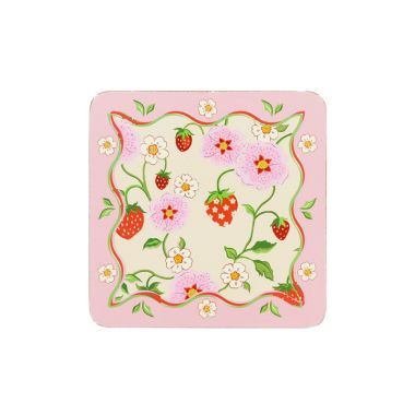 Cath Kidston Strawberry 4 Pack Cork Kidston Coaste