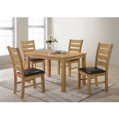 Columbia 4' Light Oak Dining Set