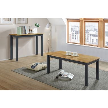 Columbia Coffee Table in Charcoal and Oak