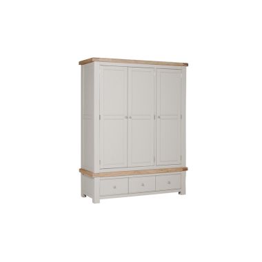 VIDA Doune Wardrobe 3 Door - Taupe